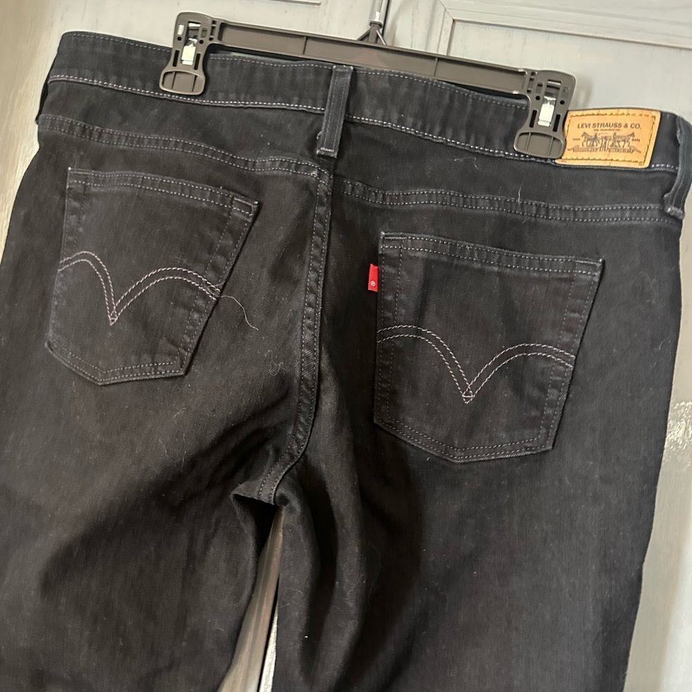New! Levi’s Black Low Skinny 545 Jeans Size 16M
